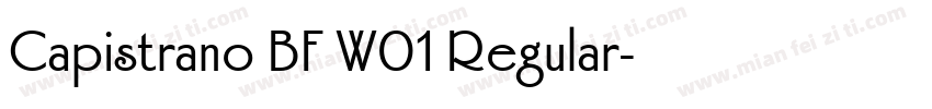 Capistrano BF W01 Regular字体转换
